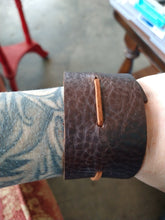 Load image into Gallery viewer, Adjustable Leather Cuff Bracelet
