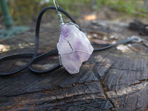 Banded Amethyst Necklace